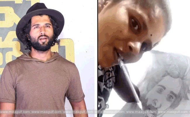 9 దివ్యాంగురాలు స్వప్నిక పెన్సిల్ ఆర్ట్ కు ఫిదా అయిన విజయ్ దేవరకొండ